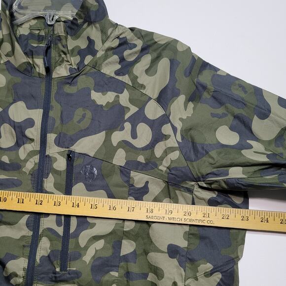 MOUNTAIN HARDWEAR KOR PRESHELL CAMO MEN Large OM7395 Lightweight Packable Rare - Picture 13 of 13